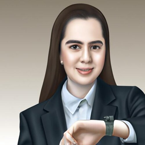 Create a hyper-realistic photograph of a 32-year-old woman wearing a suit, with an oval face, ...jpg