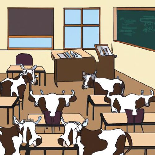 An image of a classroom in a school where cows are students. (1).jpg