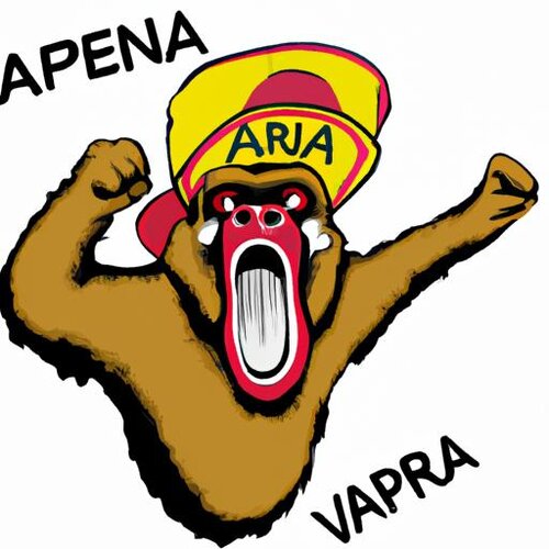 Draw a monkey wearing a Venezuela hat and shouting &#039;arepa arepa&#039; (1).jpg