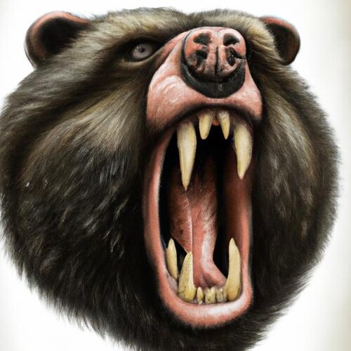 A hyper-realistic image of a fierce man-bear-pig with its mouth open. (1).jpg