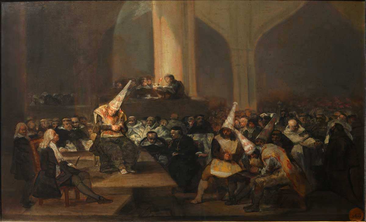 pintura de la inquisicion de goya 1812