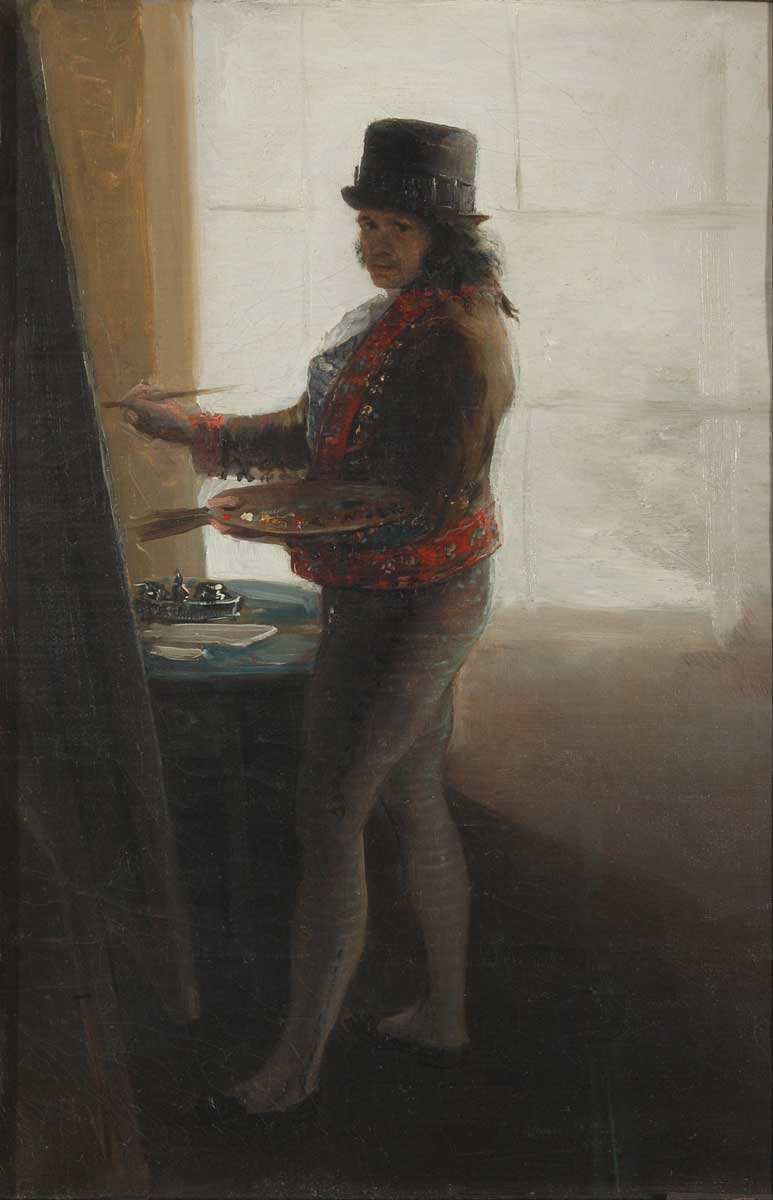 cuadro autorretrato de goya 1790