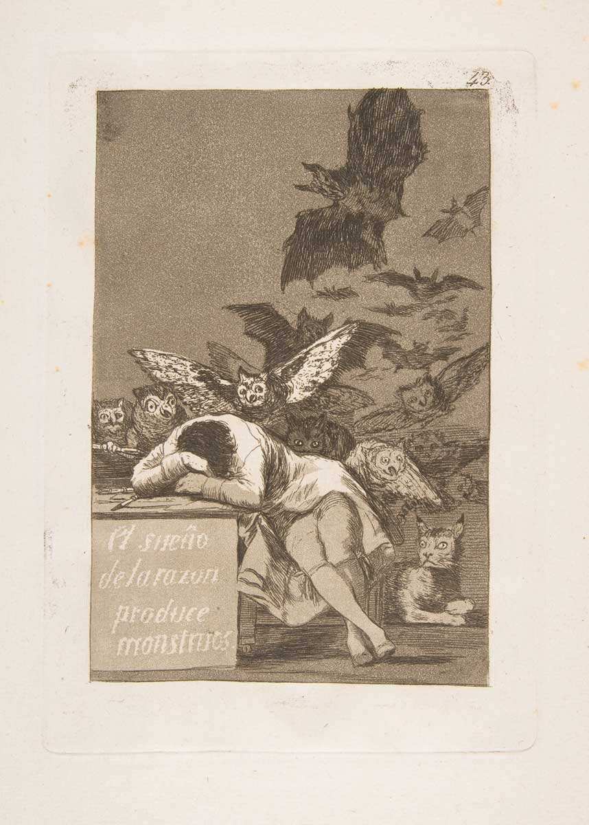 goya caprichos motivo grabado 1799